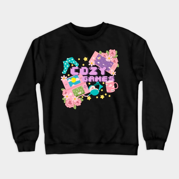 Cozy Games Crewneck Sweatshirt by rachelaranha